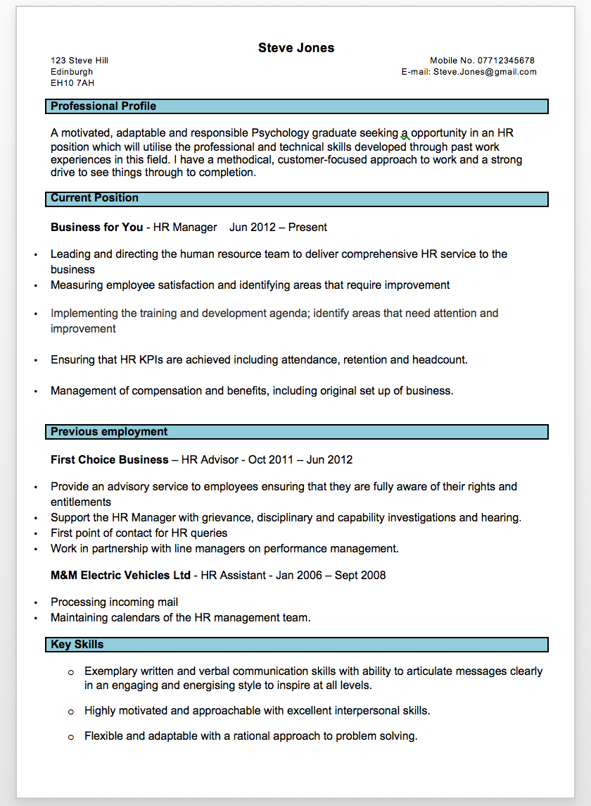 Drafting the perfect CV – The good, the bad & the ugly. | D R Newitt